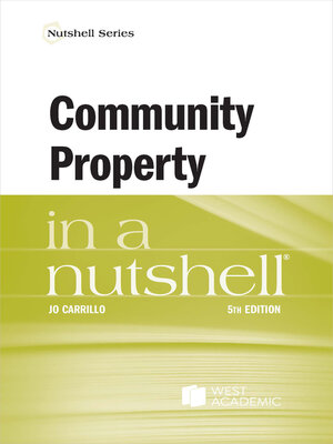 cover image of Community Property in a Nutshell